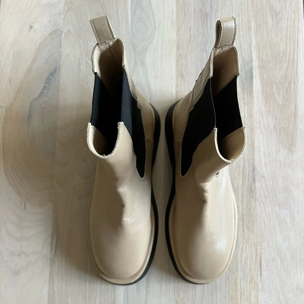 Wandler Rosa Lambskin Ankle Chelsea Boots - Picture 3 of 8